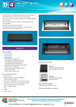 Pivot Evo range datasheet img